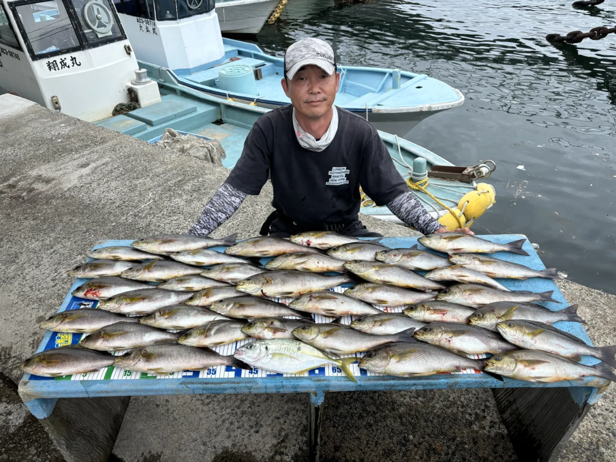船長歴10年以上のベテラン、おざき丸の尾嵜船長がお客様に釣らせた知多半島のイサキ